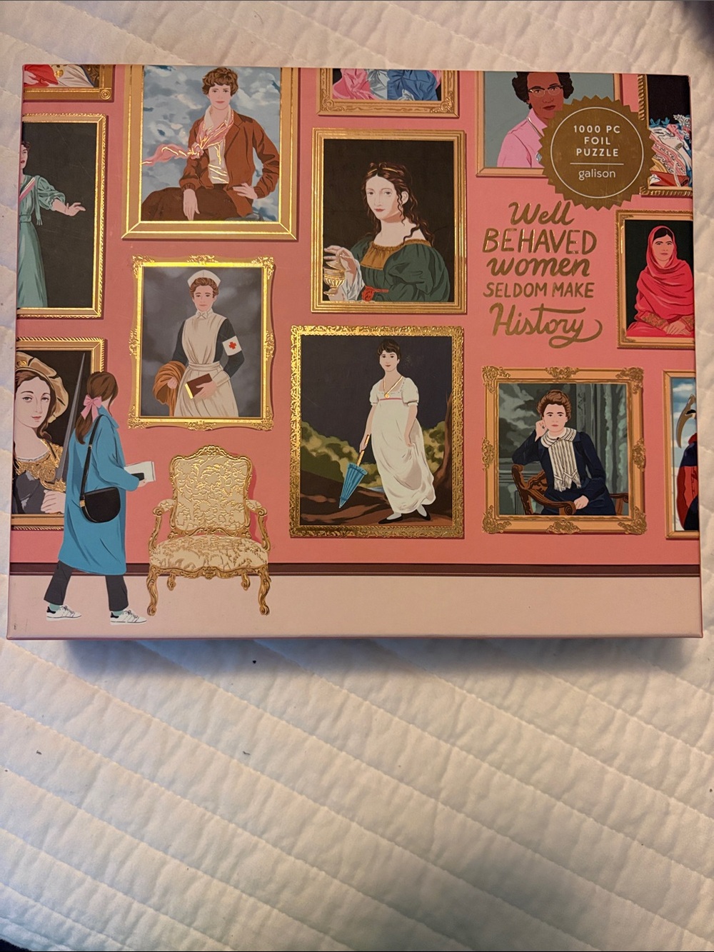 'Well Behaved Women' Pink Foil Puzzle - 1000 Piece